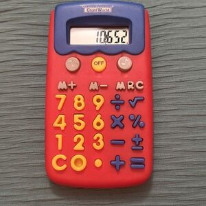 Child World Kids My First Calculator Large Keys w/ Sound‎ Manual Tested & Works